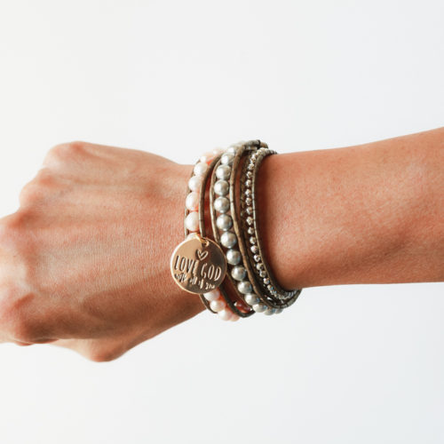 Christian Jewelry - Pearl Wrap Bracelet